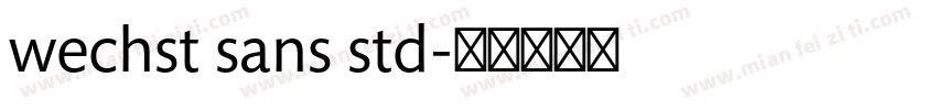wechst sans std字体转换